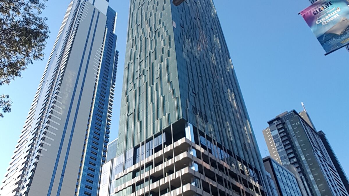 Exterior view of the Shadow Play building in Melbourne city centre