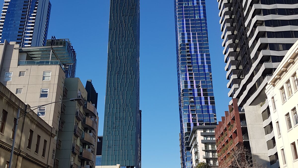 Exterior view of the Shadow Play building in Melbourne city centre