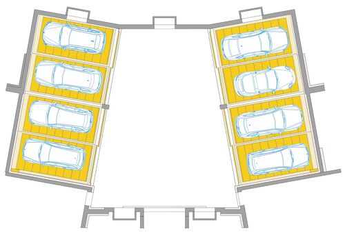A parking system is shown as a graphic.