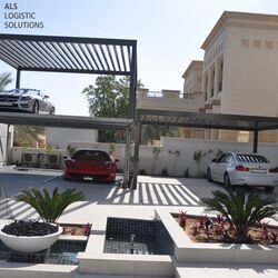 A parking system with cars parked on it