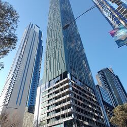 Exterior view of the Shadow Play building in Melbourne city centre