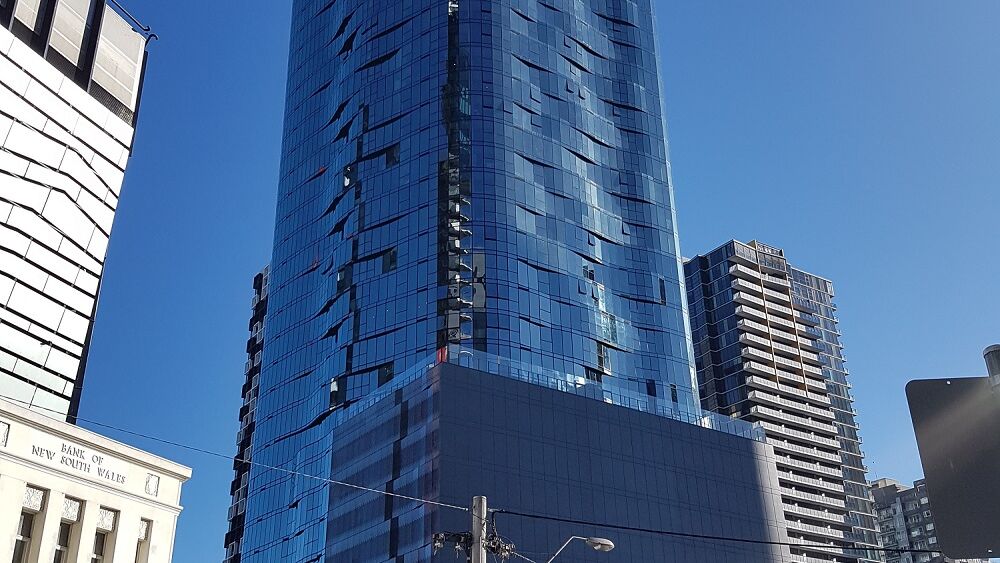 Exterior view of the Shadow Play building in Melbourne city centre
